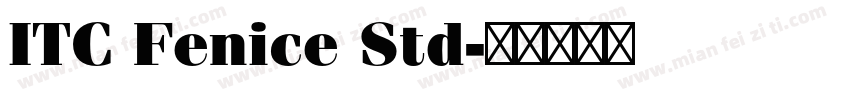 ITC Fenice Std字体转换